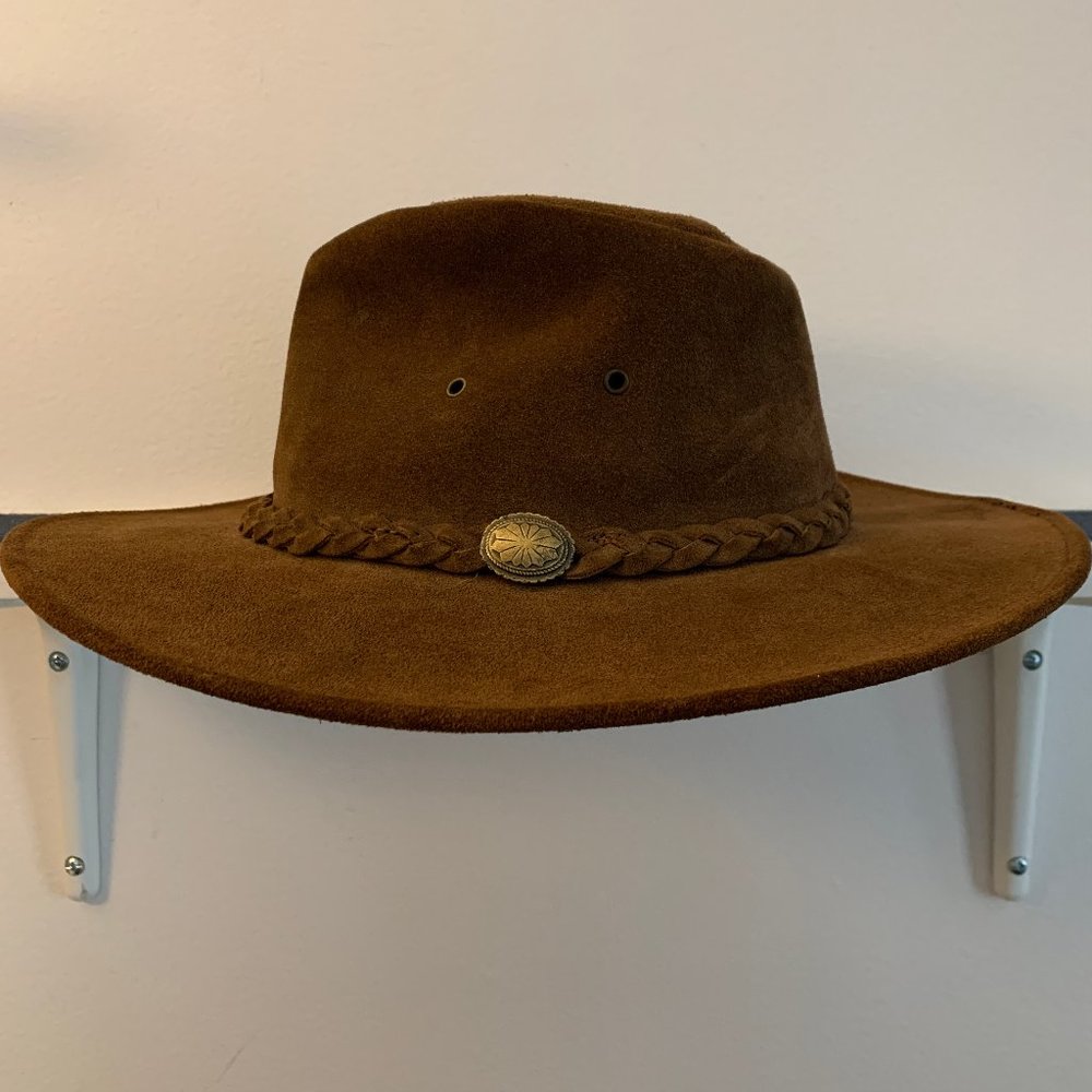 Henschel Hats 100% Leather Western Wide Brim Hat - Small/Medium